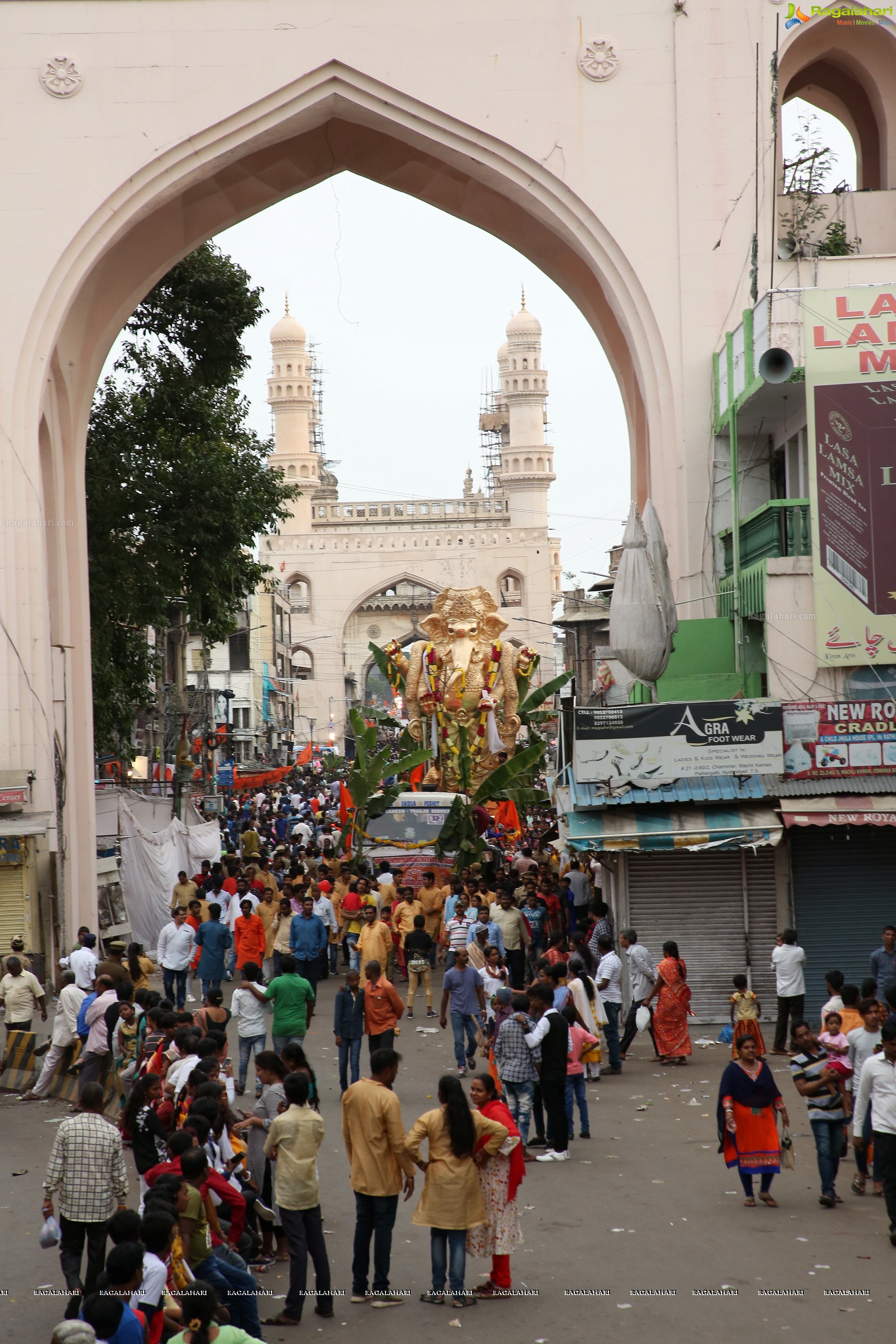 Ganesh Immersion Procession 2019 at Charminar