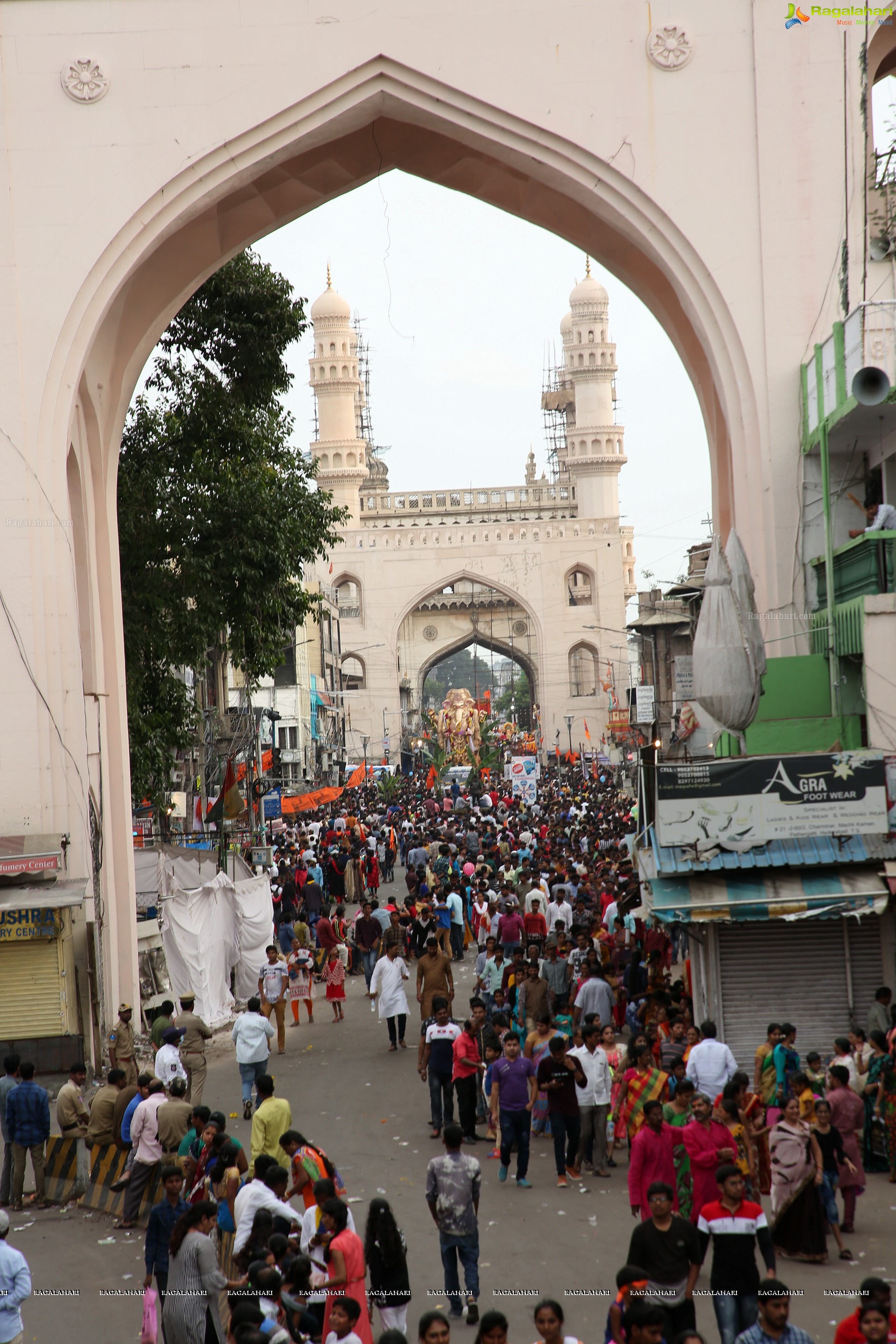 Ganesh Immersion Procession 2019 at Charminar