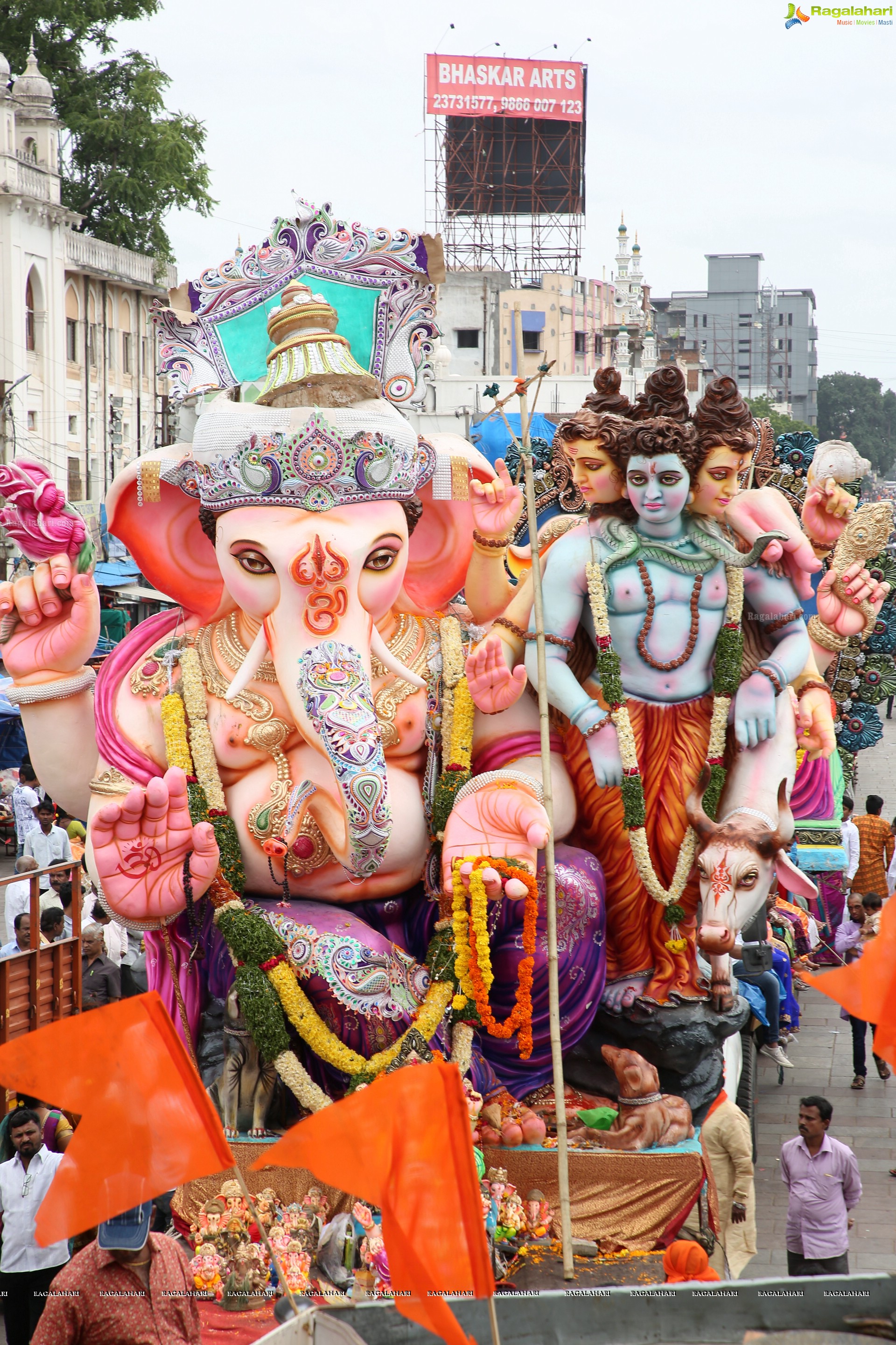 Ganesh Immersion Procession 2019 at Charminar