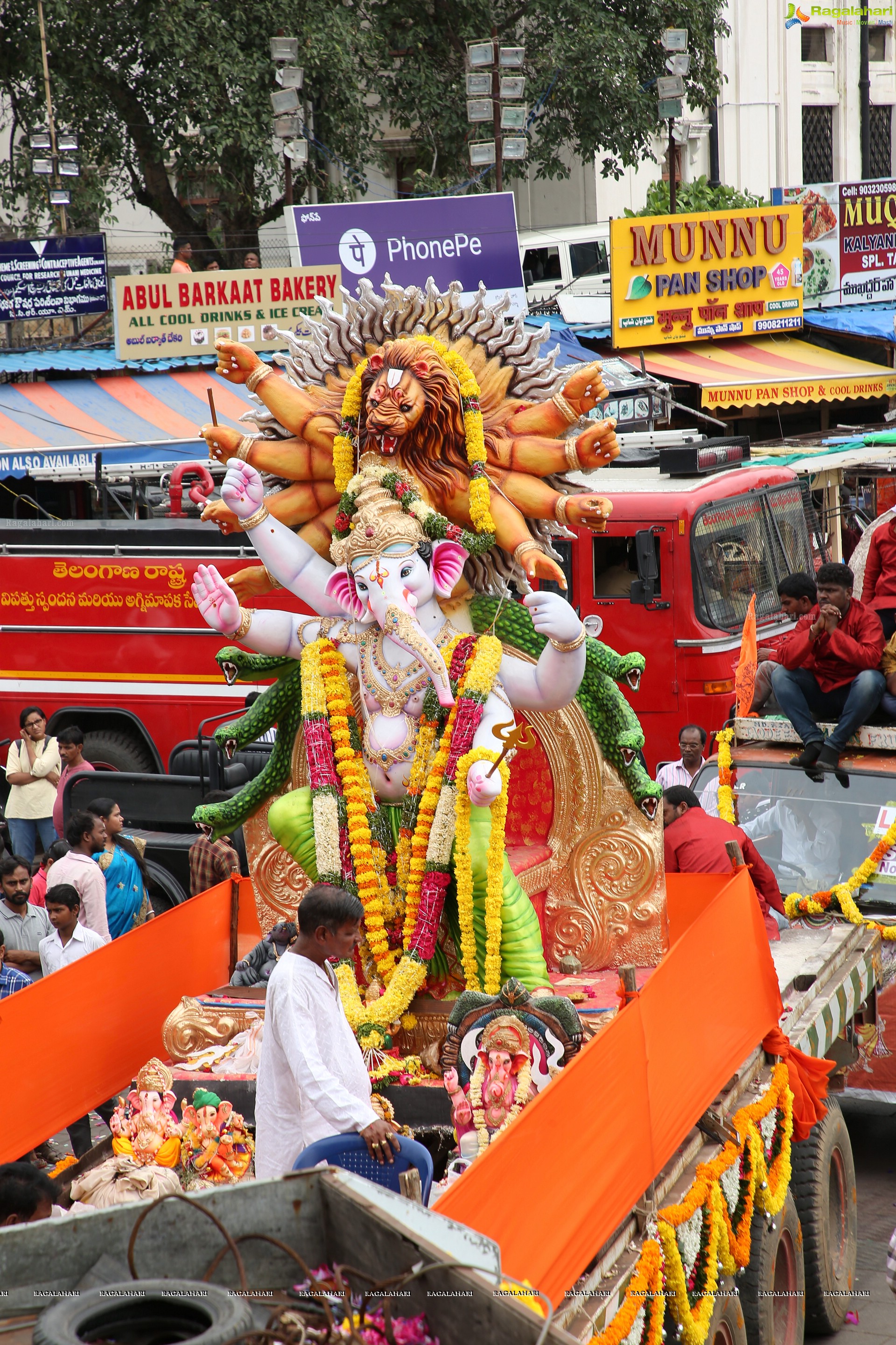 Ganesh Immersion Procession 2019 at Charminar