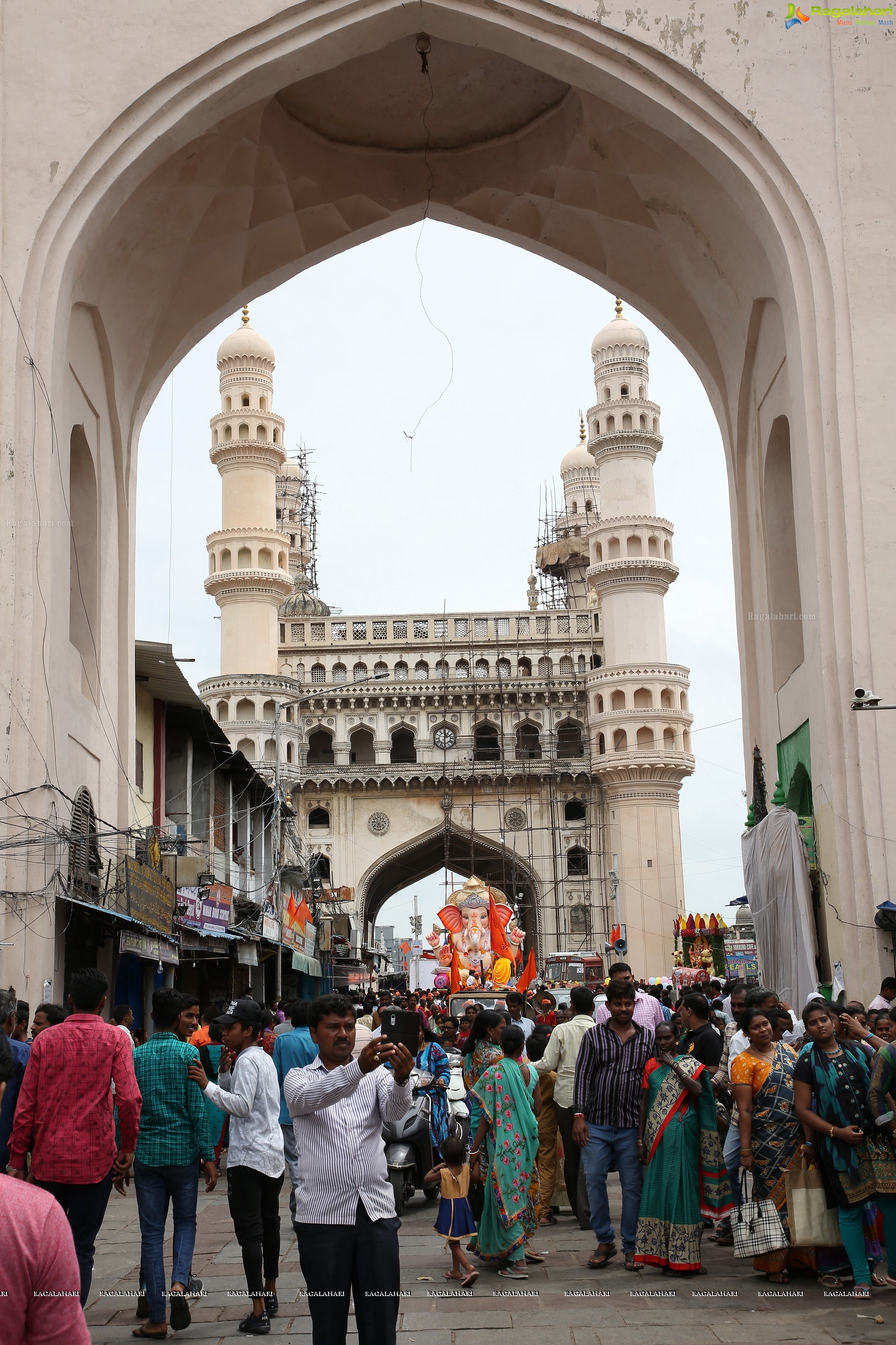 Ganesh Immersion Procession 2019 at Charminar