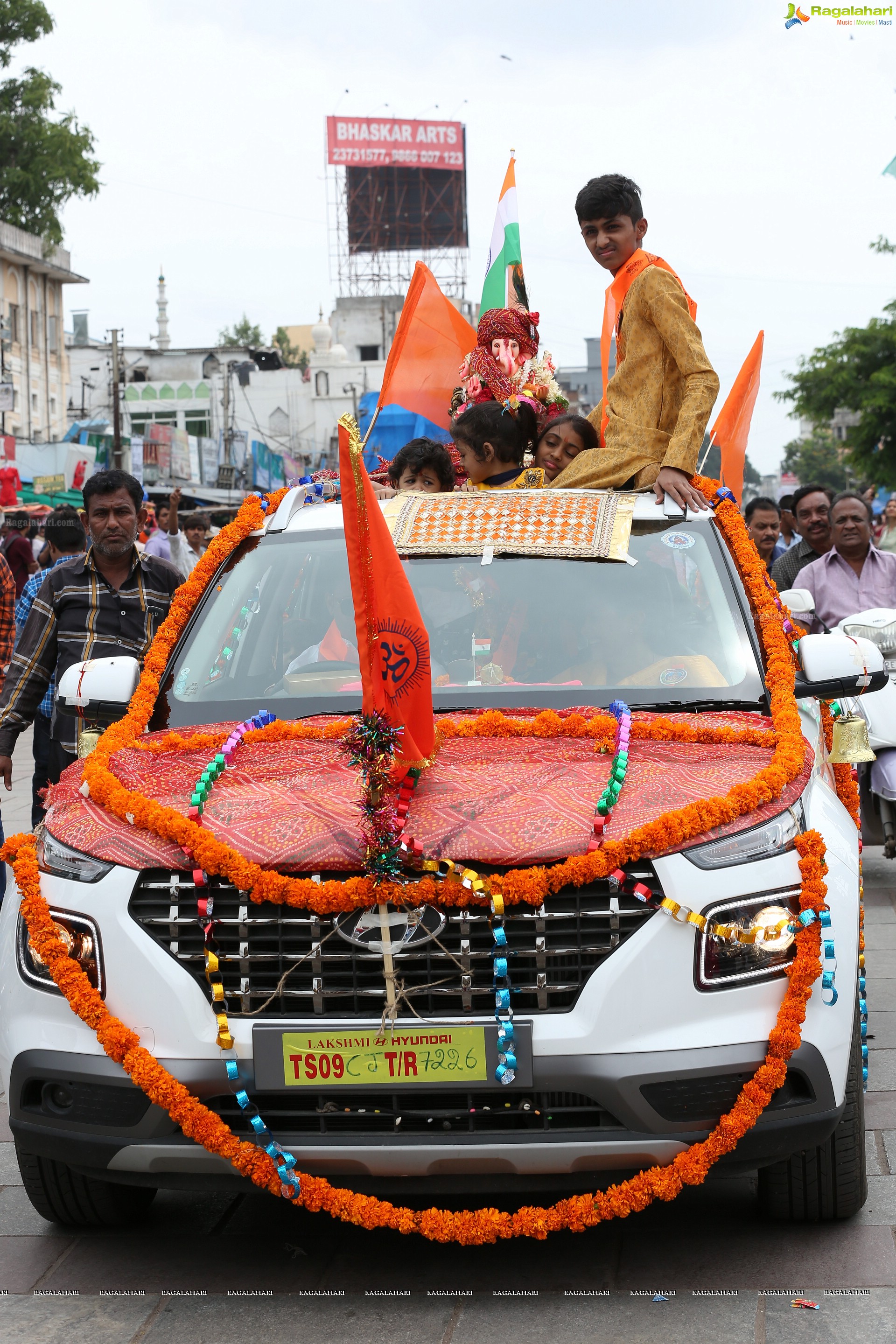 Ganesh Immersion Procession 2019 at Charminar