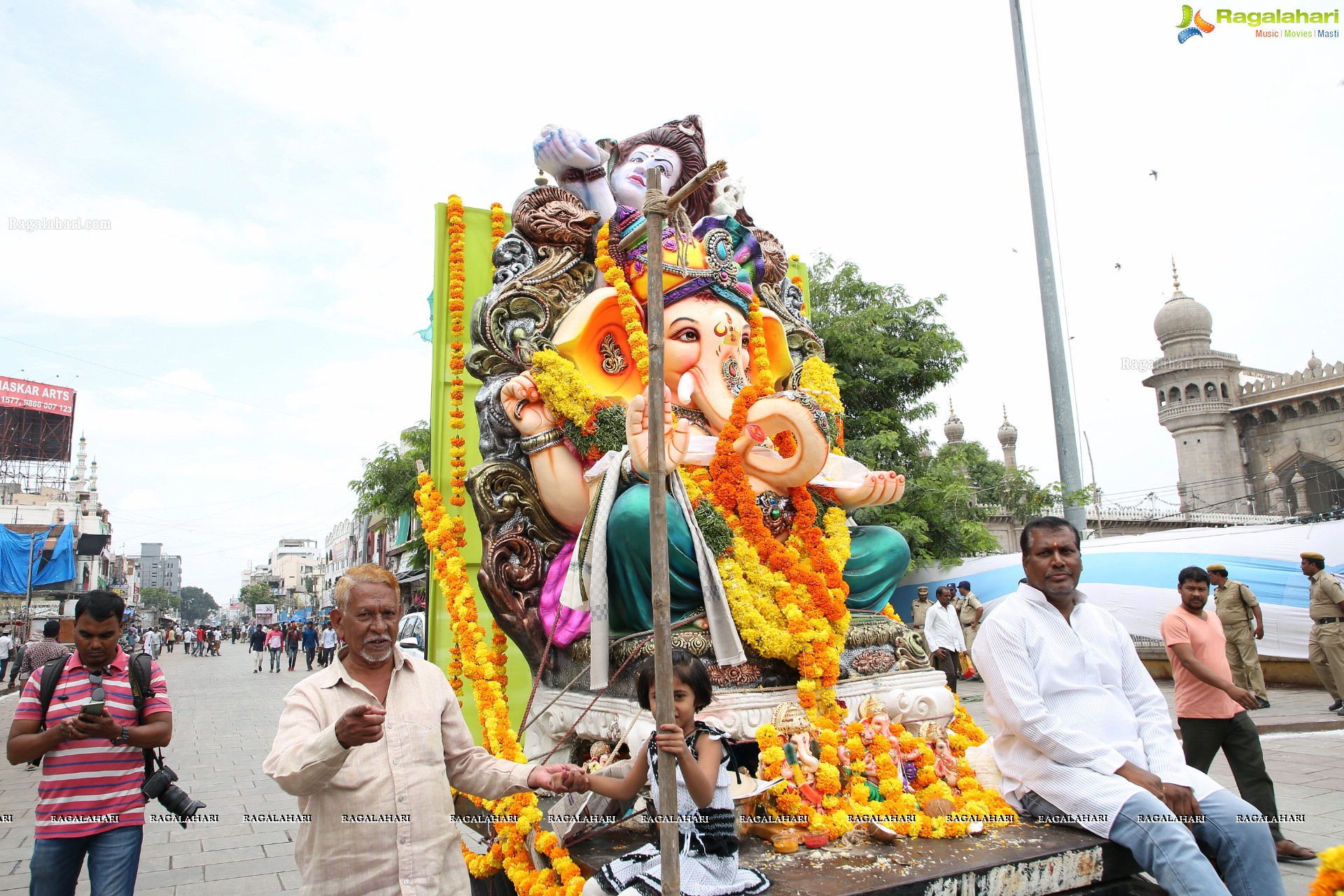 Ganesh Immersion Procession 2019 at Charminar