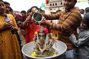 Ganesh Immersion Procession at Charminar