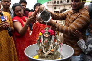 Ganesh Immersion Procession at Charminar