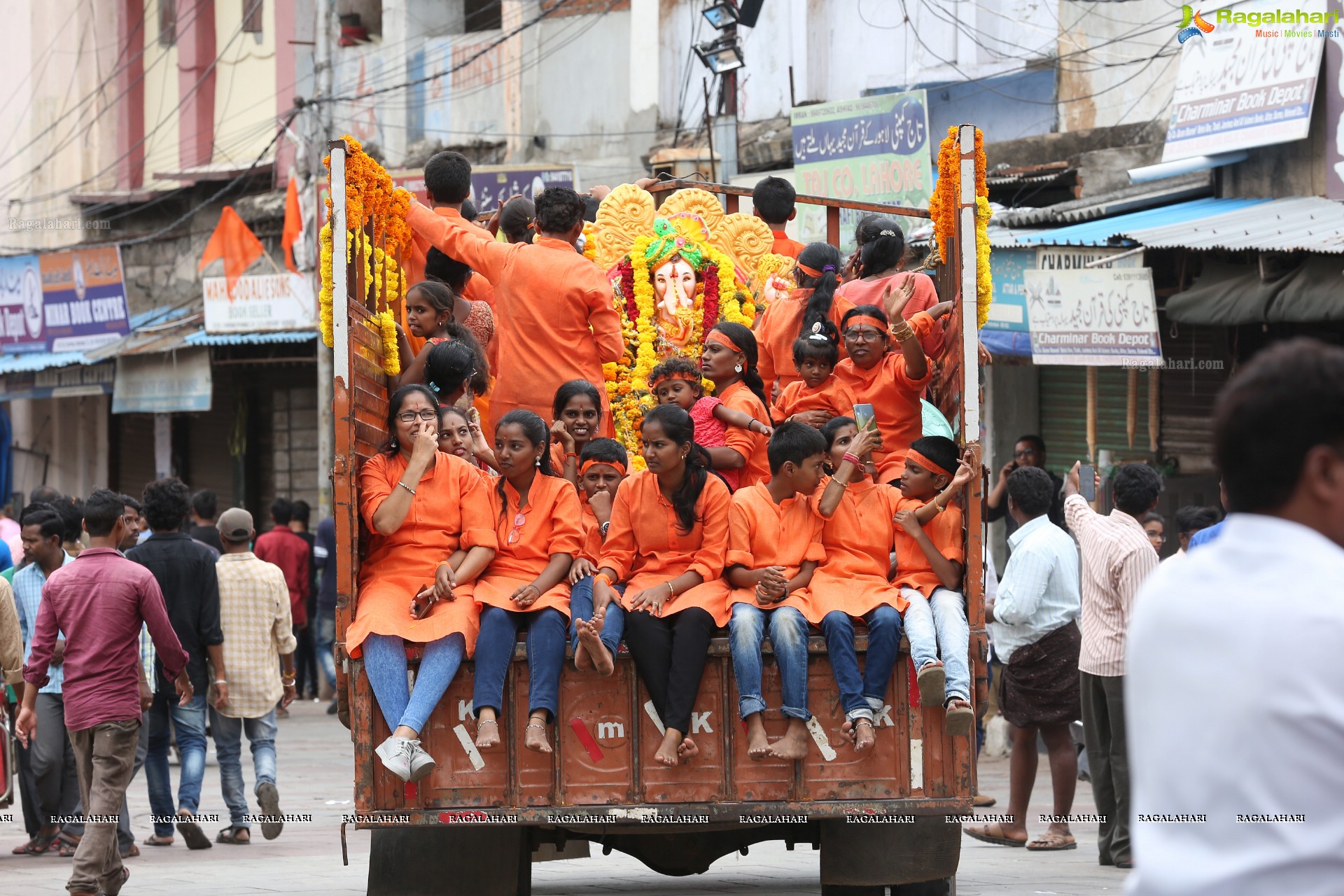 Ganesh Immersion Procession 2019 at Charminar