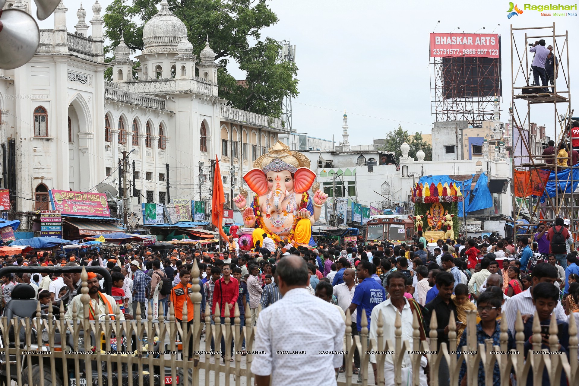 Ganesh Immersion Procession 2019 at Charminar