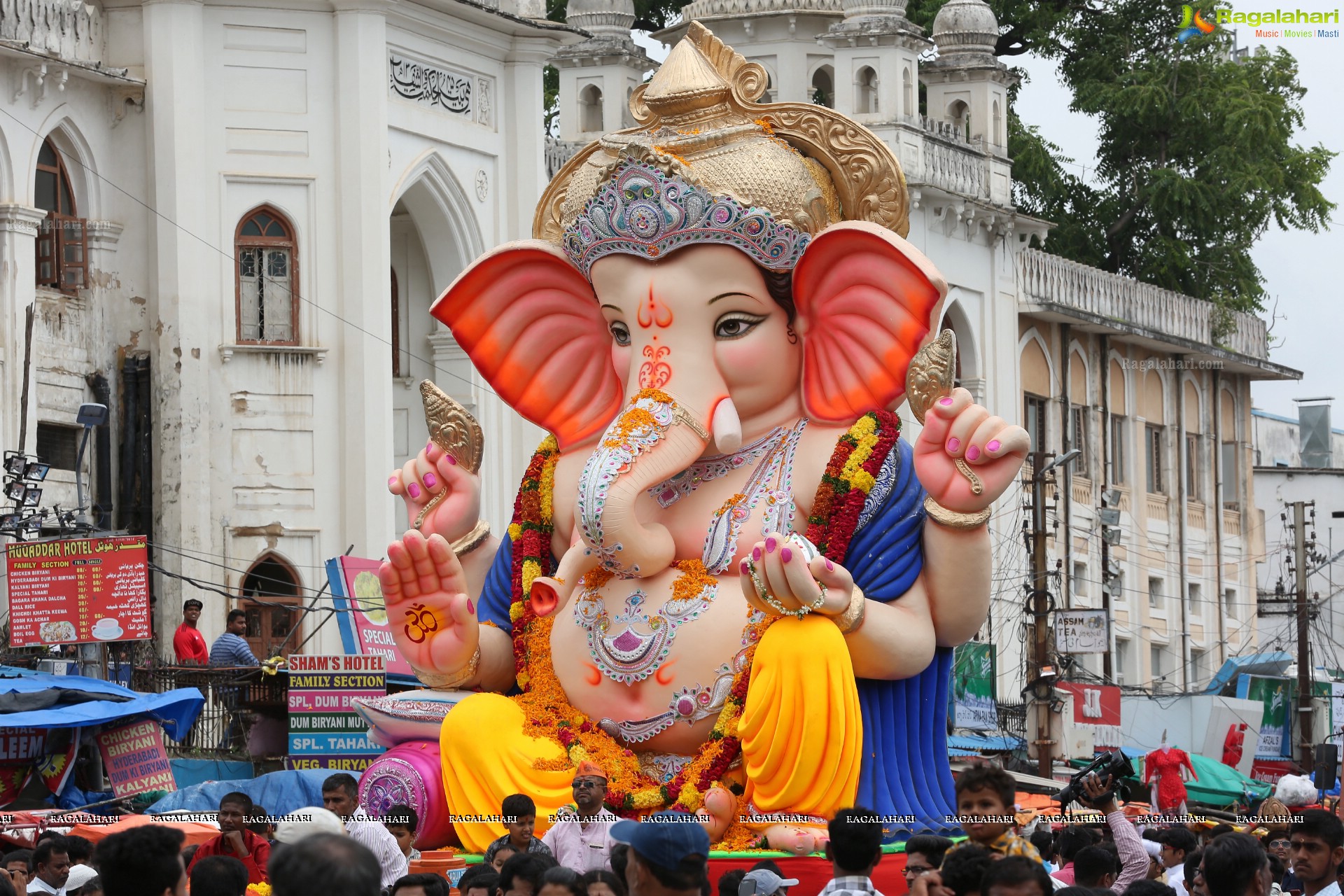 Ganesh Immersion Procession 2019 at Charminar