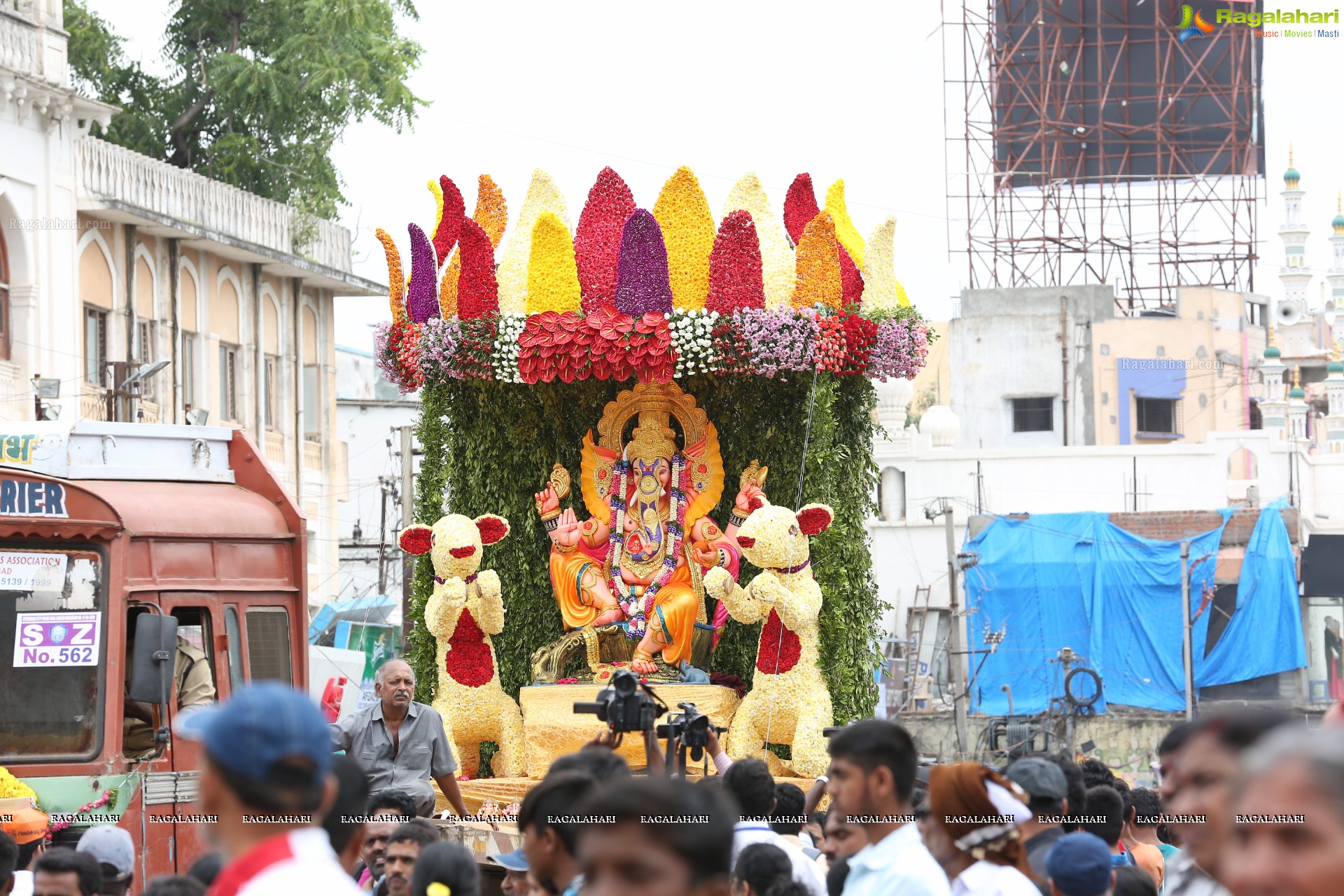 Ganesh Immersion Procession 2019 at Charminar