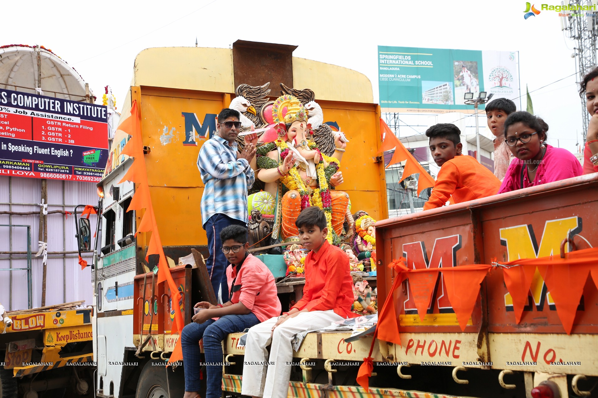 Ganesh Immersion Procession 2019 at Charminar