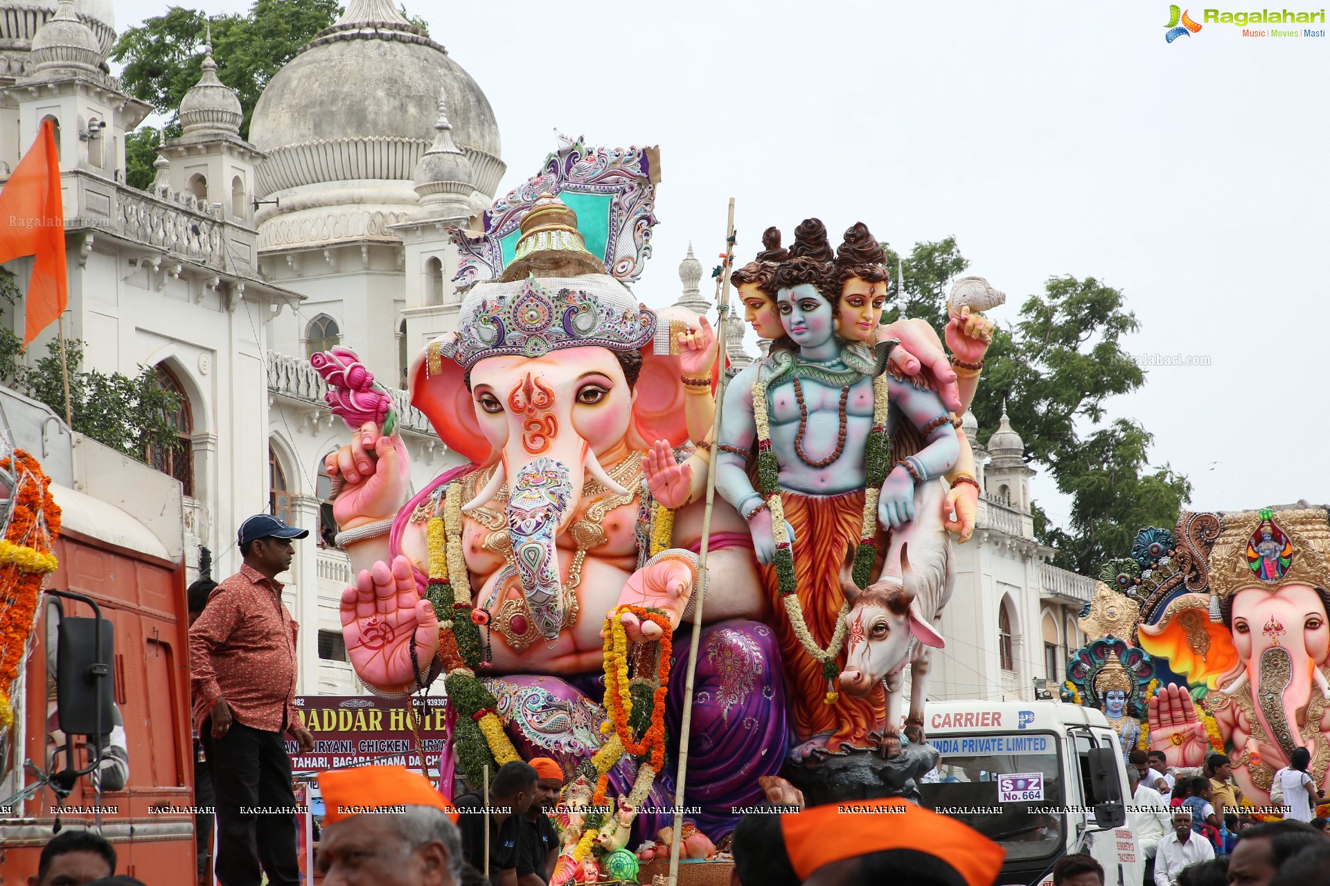 Ganesh Immersion Procession 2019 at Charminar