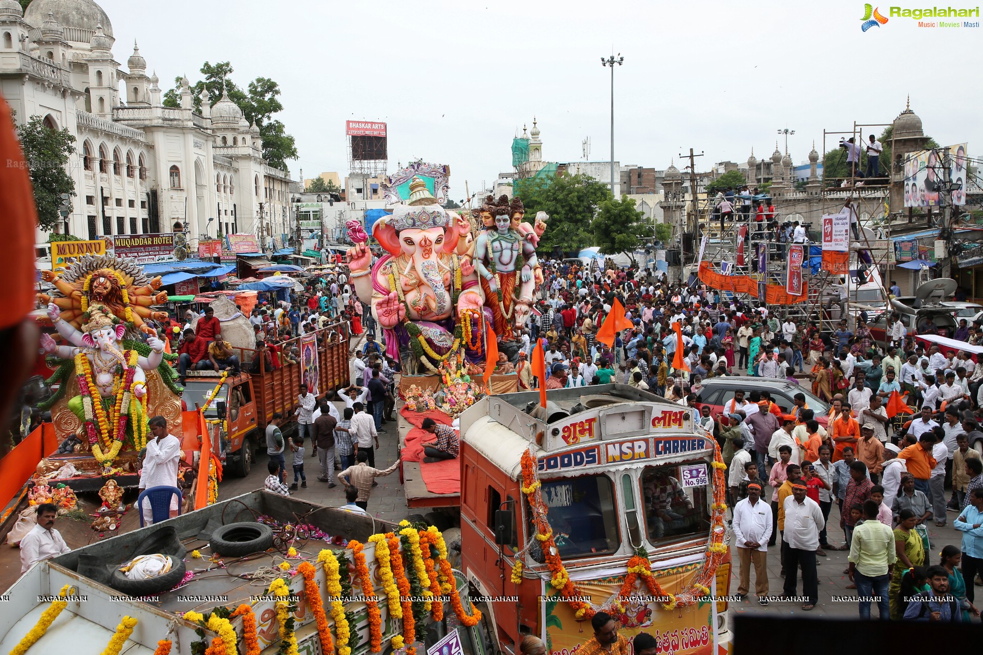 Ganesh Immersion Procession 2019 at Charminar