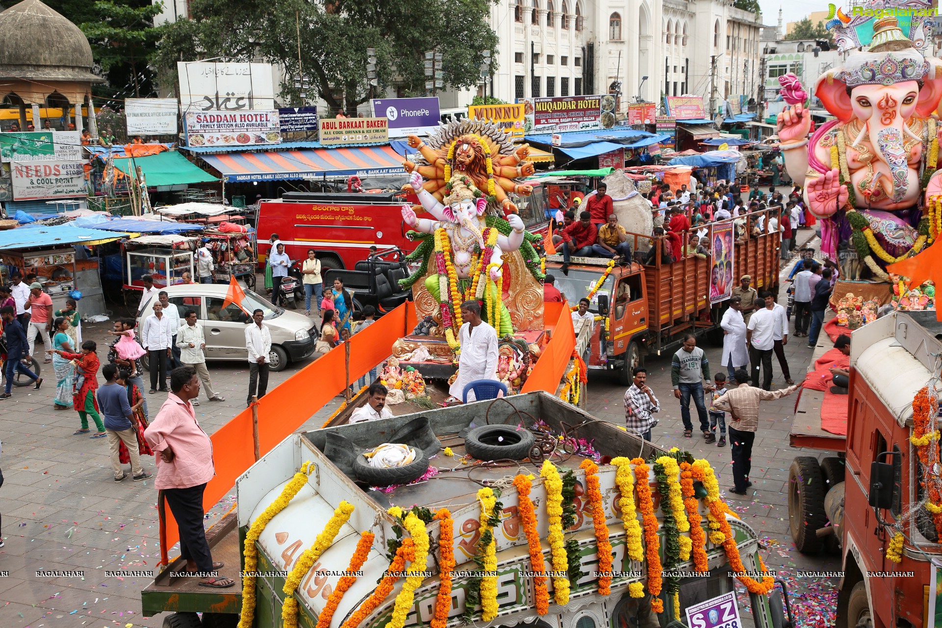 Ganesh Immersion Procession 2019 at Charminar