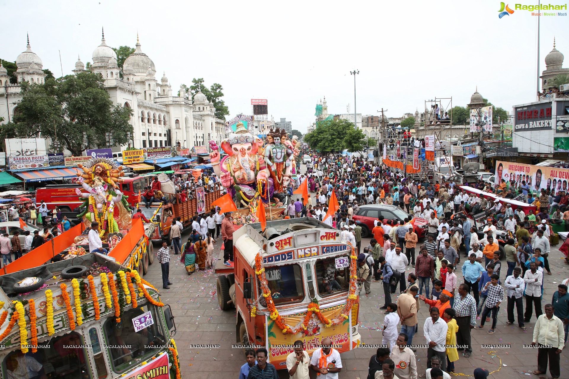 Ganesh Immersion Procession 2019 at Charminar