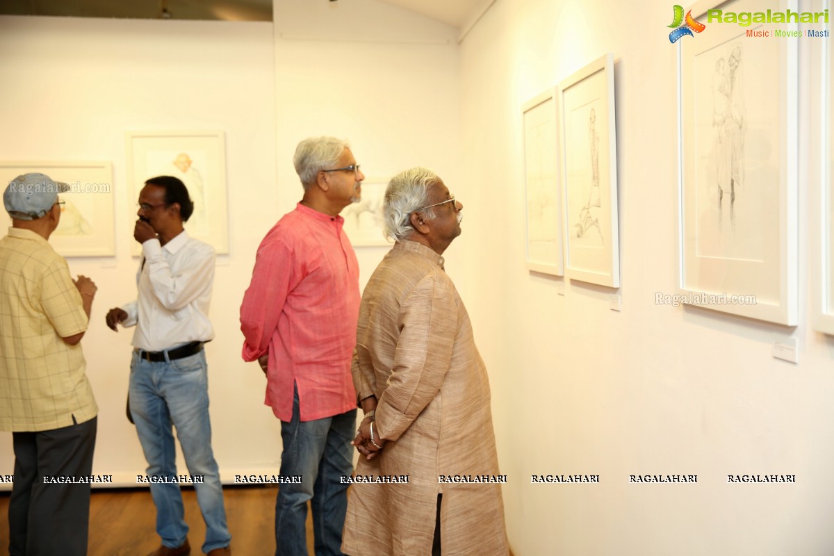 Mahatma 150 Drawings at Kalakriti Art Gallery