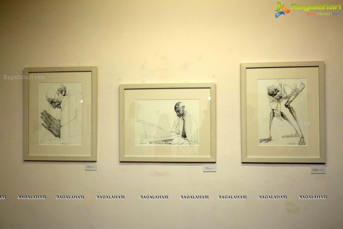 Mahatma 150 Drawings at Kalakriti Art Gallery