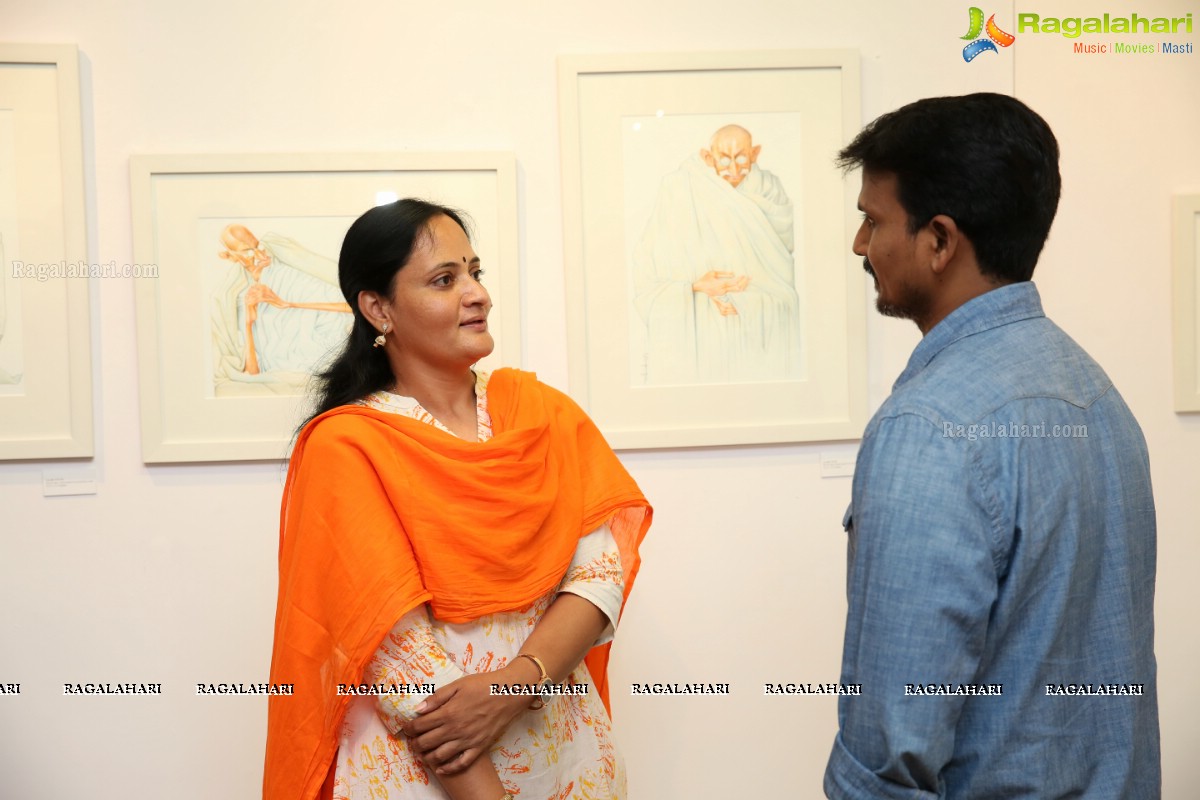 Mahatma 150 Drawings at Kalakriti Art Gallery