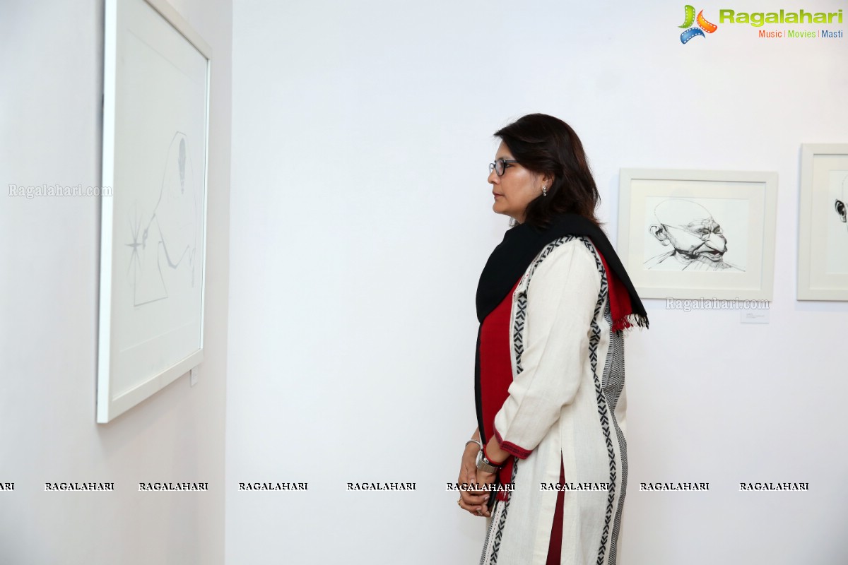 Mahatma 150 Drawings at Kalakriti Art Gallery