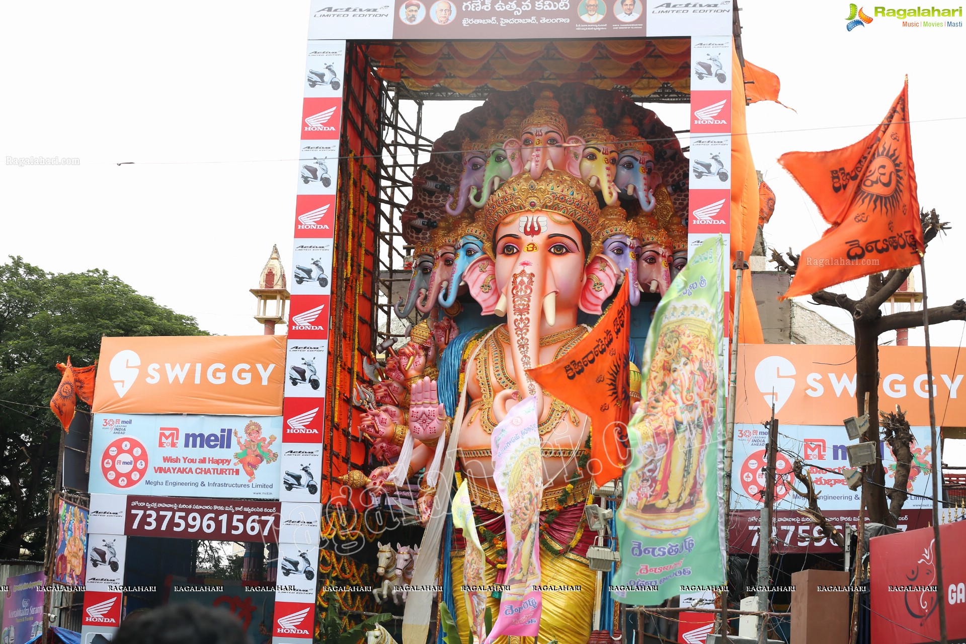 Khairatabad Ganesh 2019 in Dwadashaditya Maha Ganapathi Avatar