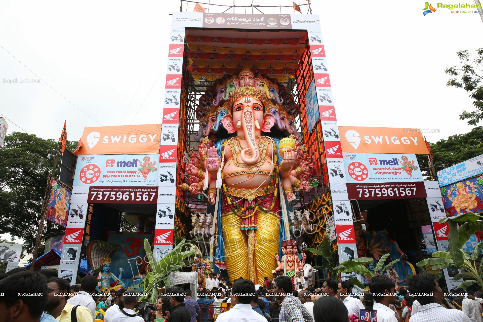 Khairatabad Ganesh 2019 in Dwadashaditya Maha Ganapathi Avatar