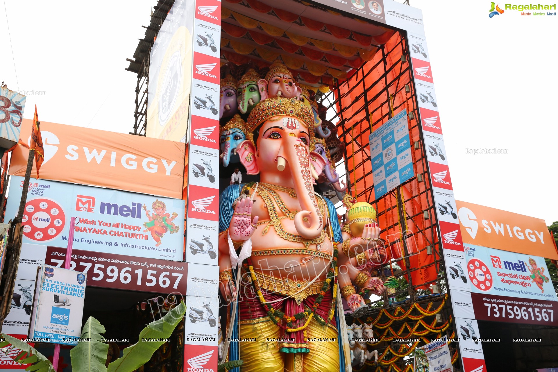 Khairatabad Ganesh 2019 in Dwadashaditya Maha Ganapathi Avatar