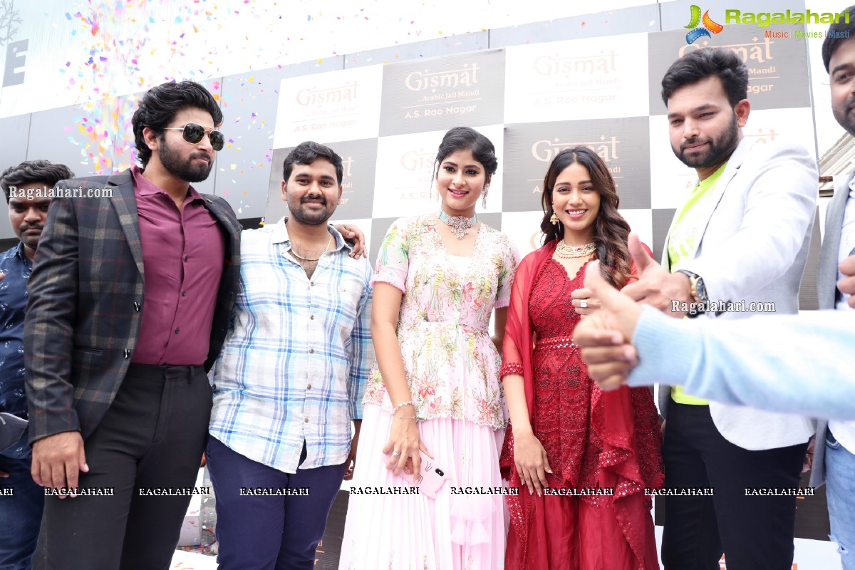 Nivetha Pethuraj and Bigg Boss Gangavva Inaugurates Gismat Mandi Restaurant in A.S. Rao Nagar