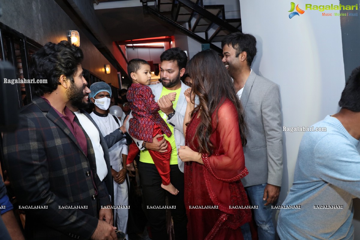 Nivetha Pethuraj and Bigg Boss Gangavva Inaugurates Gismat Mandi Restaurant in A.S. Rao Nagar