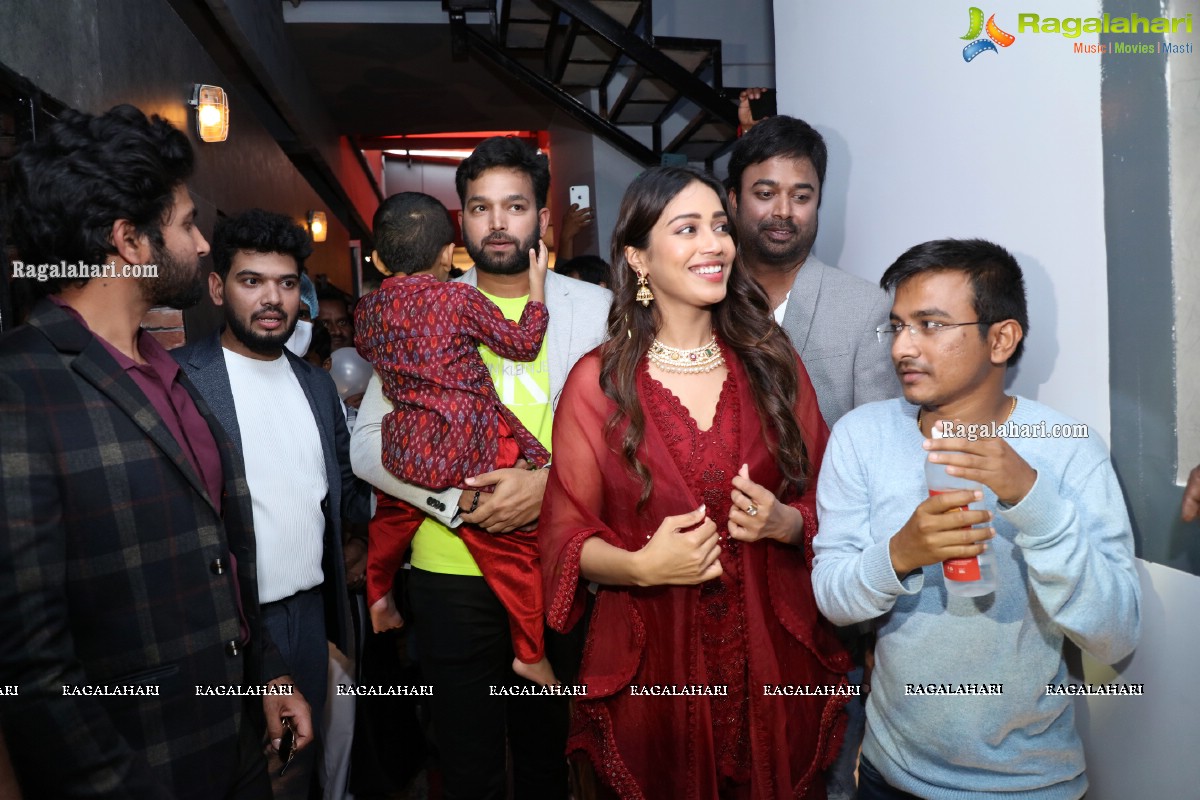 Nivetha Pethuraj and Bigg Boss Gangavva Inaugurates Gismat Mandi Restaurant in A.S. Rao Nagar