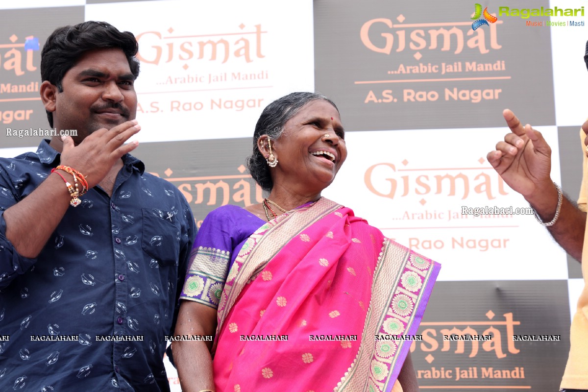 Nivetha Pethuraj and Bigg Boss Gangavva Inaugurates Gismat Mandi Restaurant in A.S. Rao Nagar