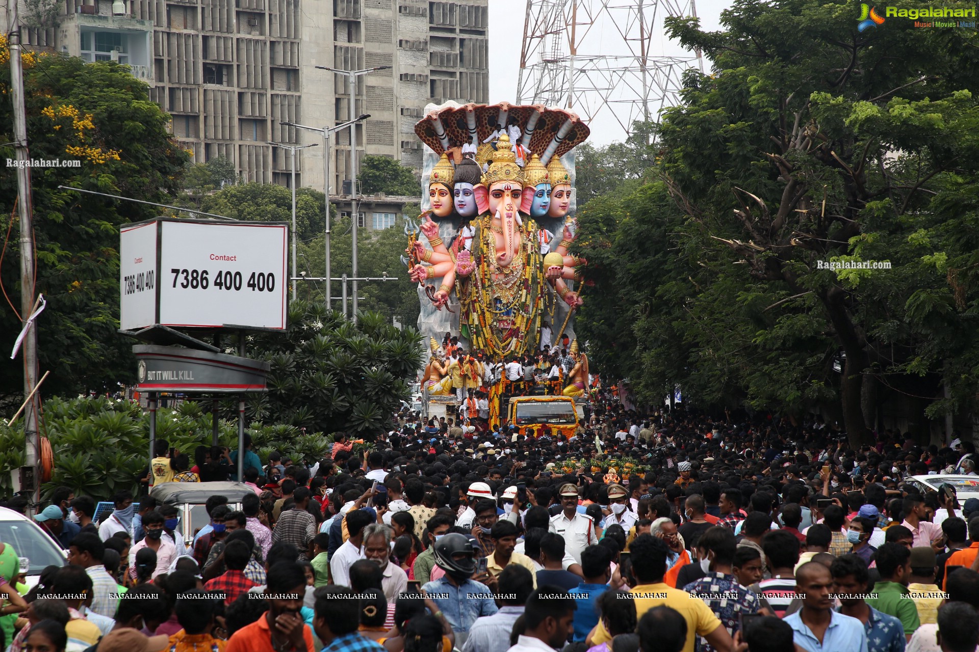 Khairatabad Ganesh Nimajjanam 2021 in Hyderabad