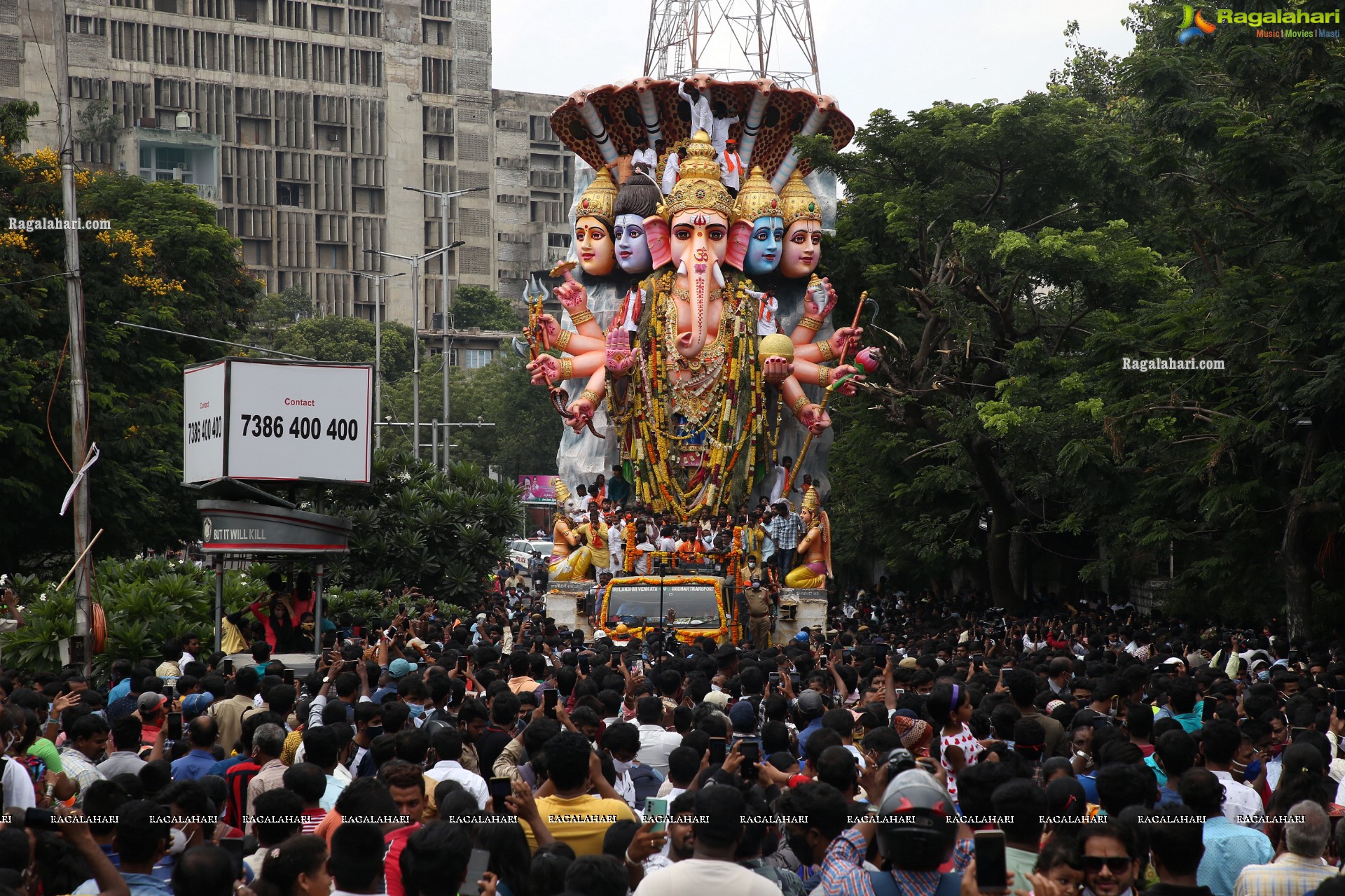 Khairatabad Ganesh Nimajjanam 2021 in Hyderabad