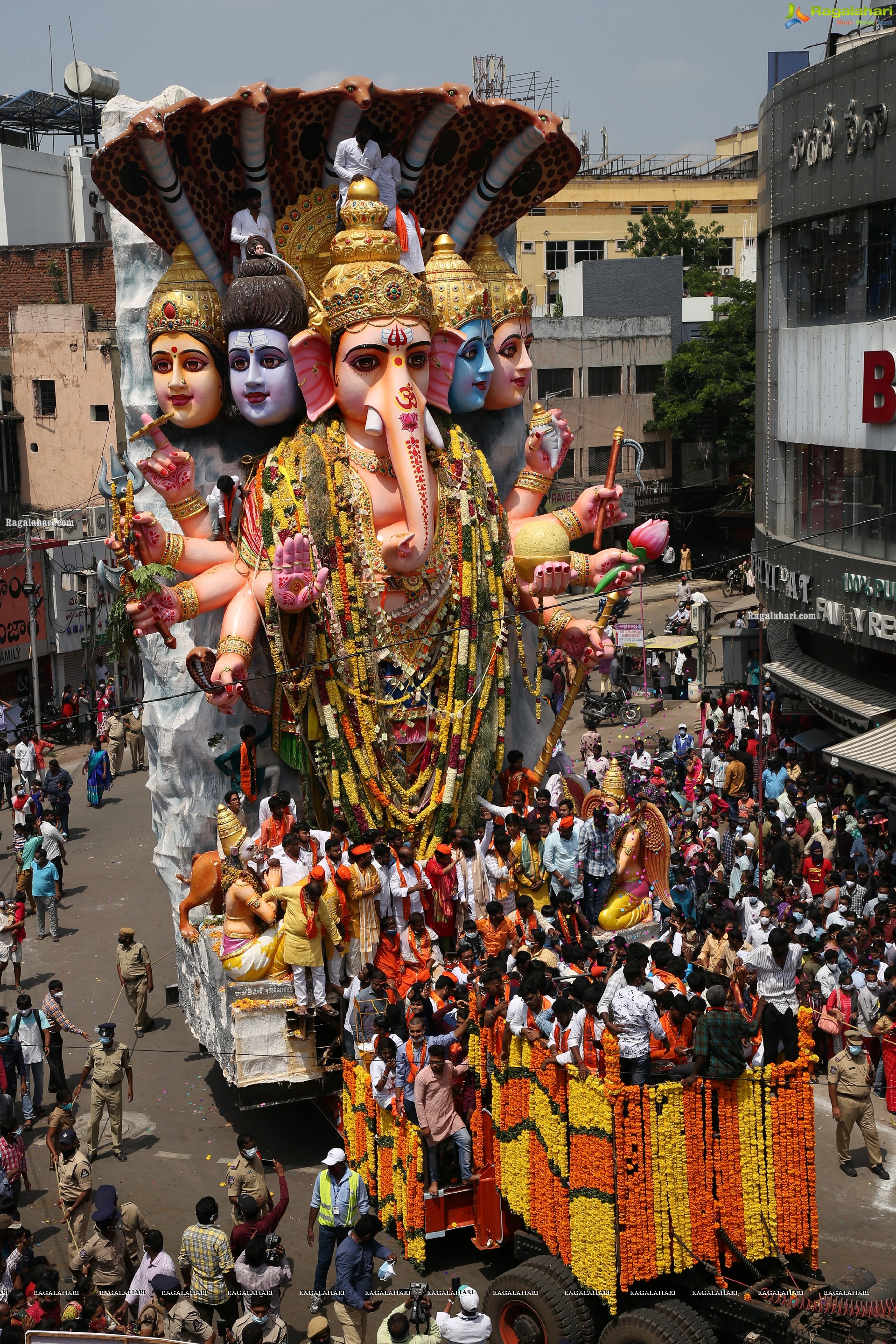 Khairatabad Ganesh Nimajjanam 2021 in Hyderabad