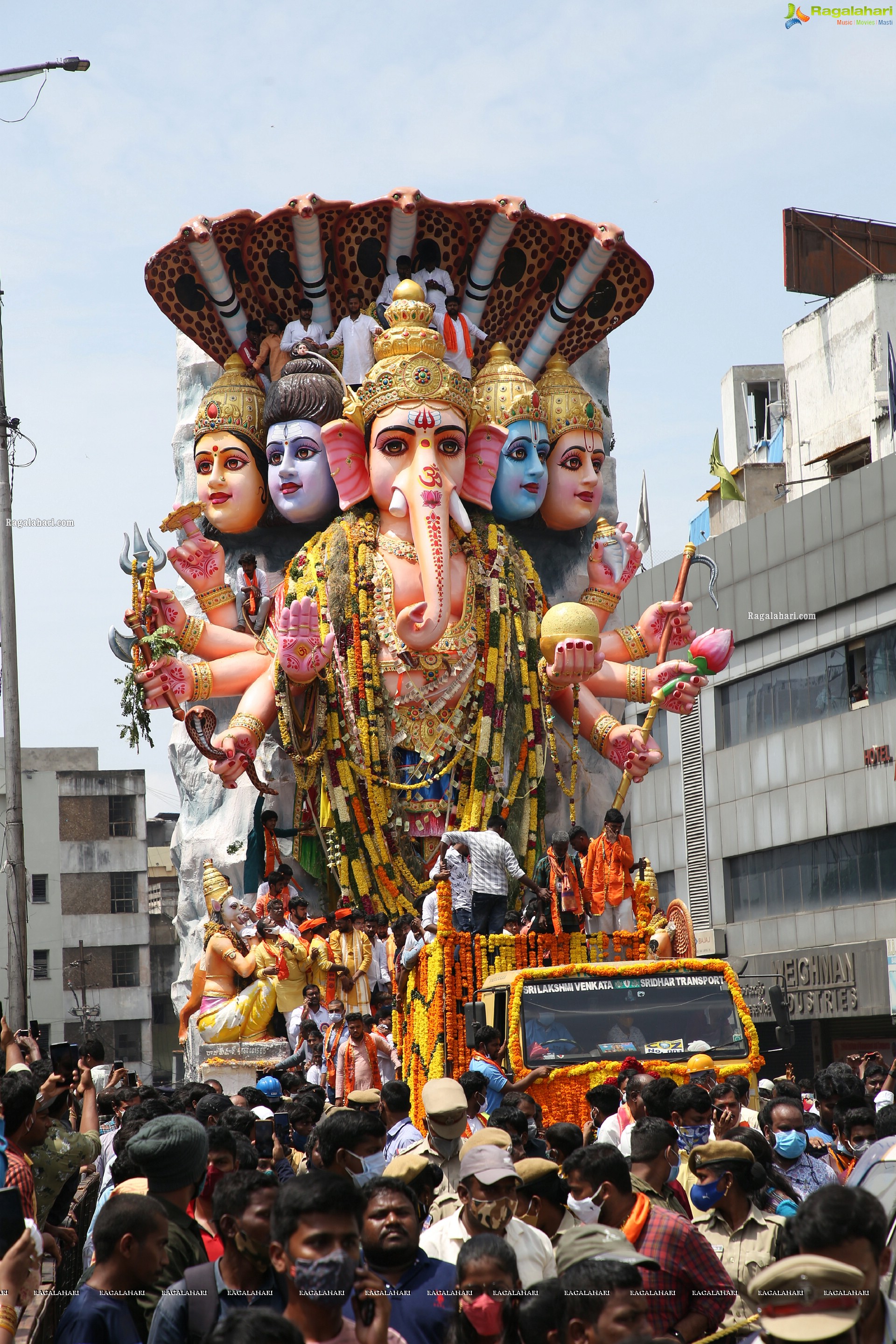 Khairatabad Ganesh Nimajjanam 2021 in Hyderabad