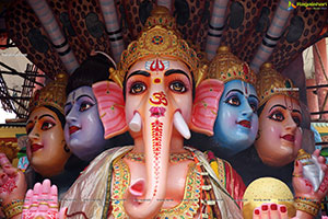 Khairatabad Ganesh as Sri Panchamuha Rudra Maha Ganapati