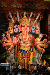 Khairatabad Ganesh as Sri Panchamuha Rudra Maha Ganapati