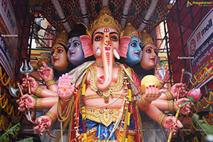 Khairatabad Ganesh as Sri Panchamuha Rudra Maha Ganapati