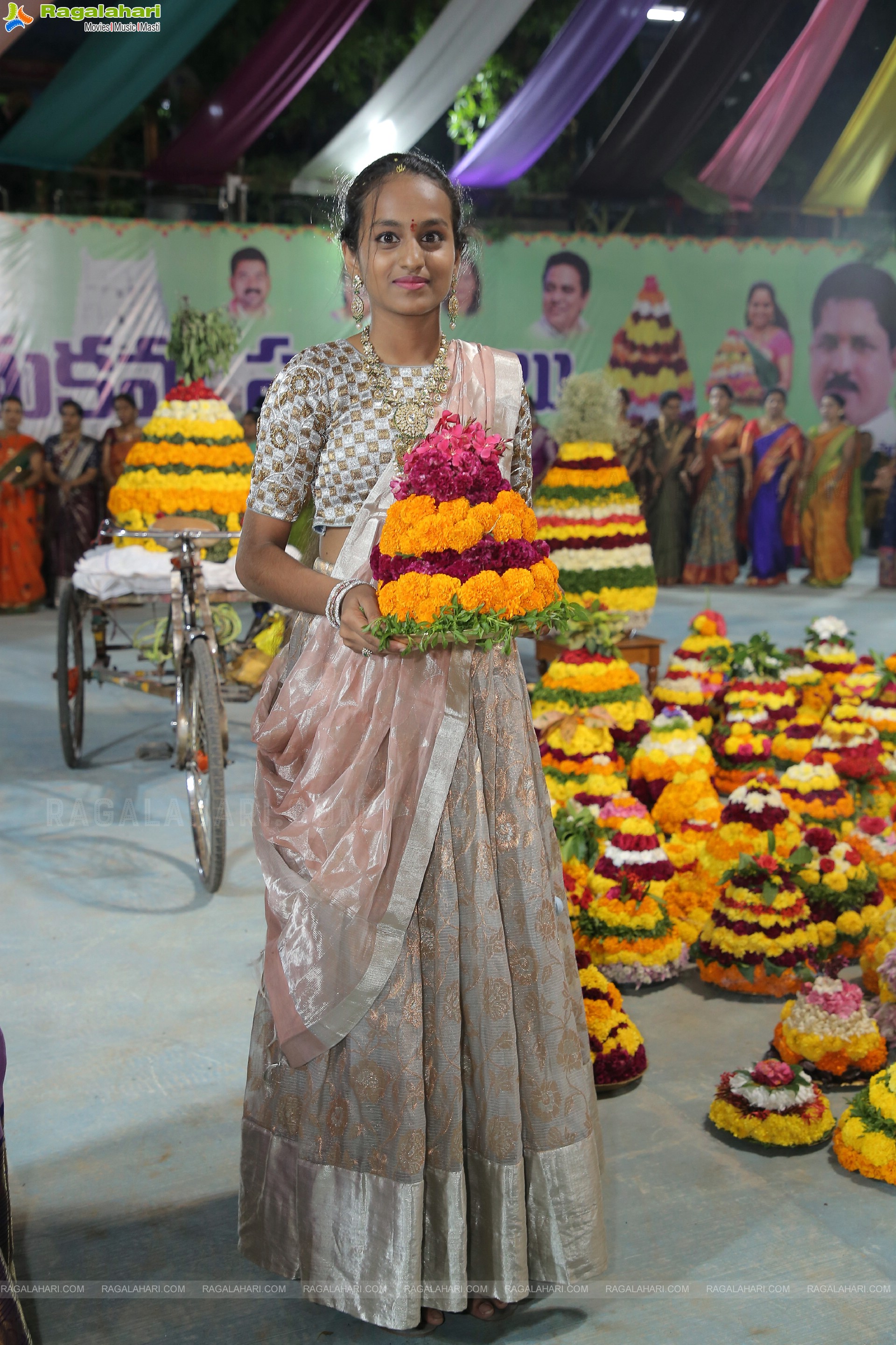 Bathukamma Celebrations 2022 At Kukatpally, Hyderabad