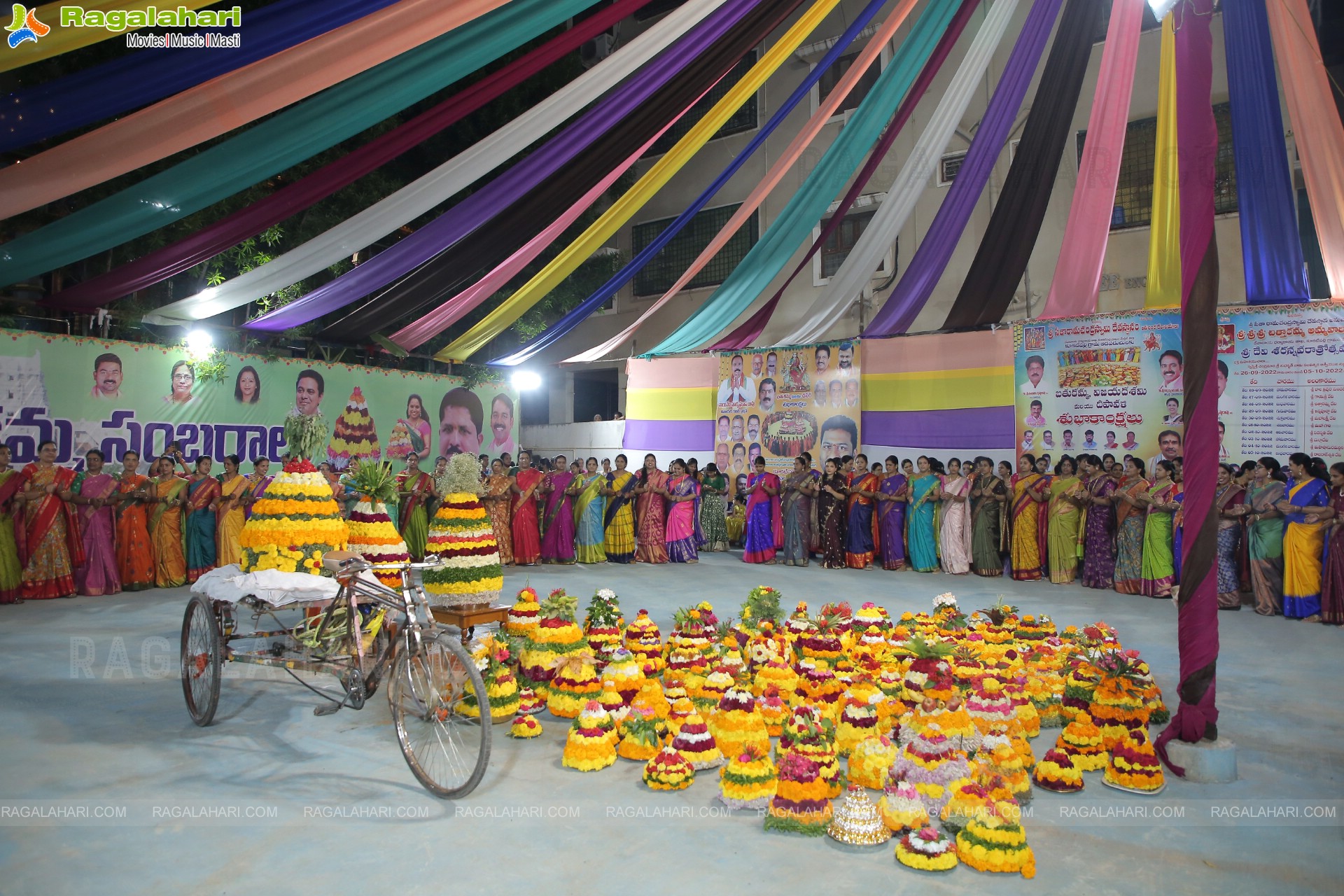 Bathukamma Celebrations 2022 At Kukatpally, Hyderabad