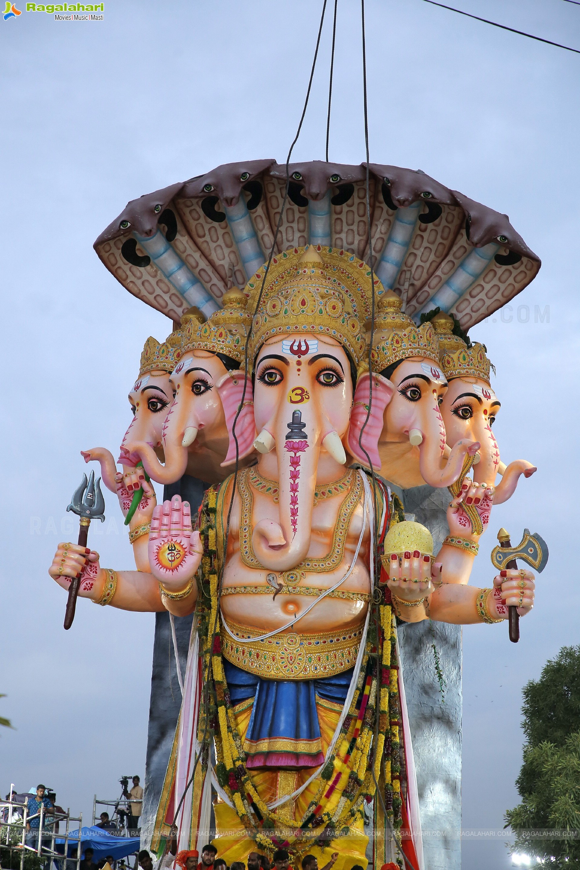 Khairatabad Ganesh Nimajjanam 2022 at Tank Bund in Hyderabad