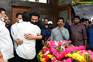 Tollywood Celebs Pay Last Respects to Krishnam Raju