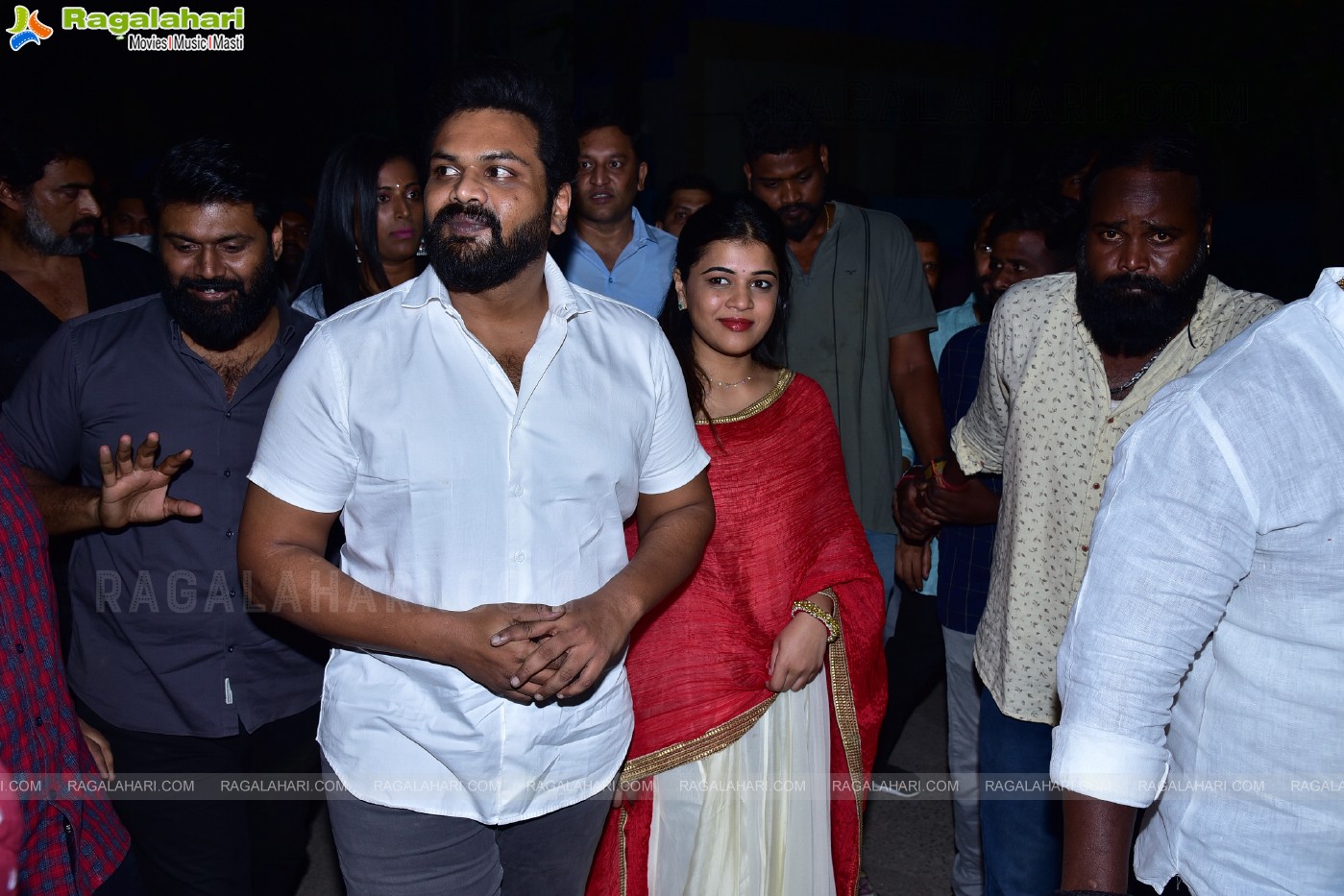 Manchu Manoj With His Fiancee Bhuma Mounika Reddy Visits Ganesh Mandapam at TRT Colony