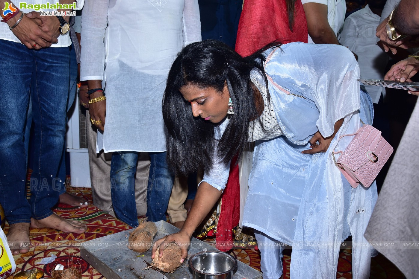 Manchu Manoj With His Fiancee Bhuma Mounika Reddy Visits Ganesh Mandapam at TRT Colony