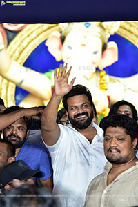 Manchu Manoj at Ganesh Mandapam at TRT Colony