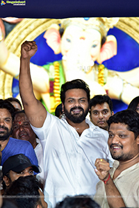 Manchu Manoj at Ganesh Mandapam at TRT Colony