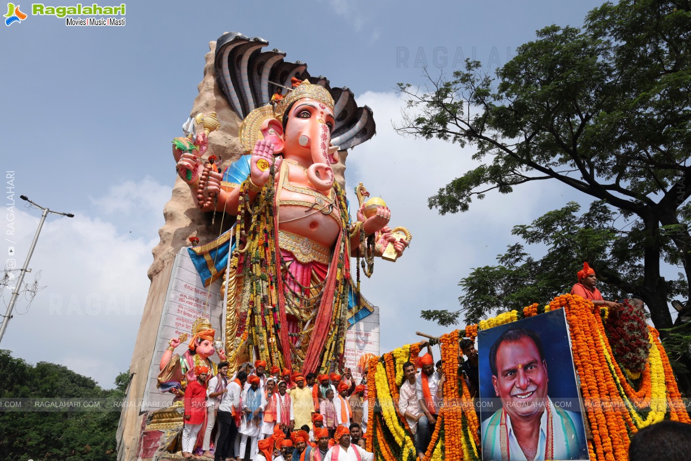 Khairatabad Ganesh Nimajjanam 2023 at Tank Bund in Hyderabad