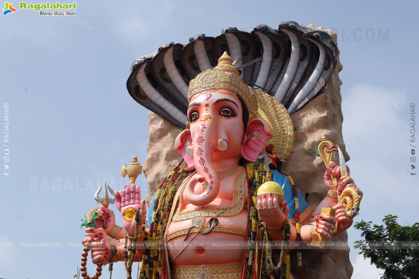 Khairatabad Ganesh Nimajjanam 2023 at Tank Bund in Hyderabad