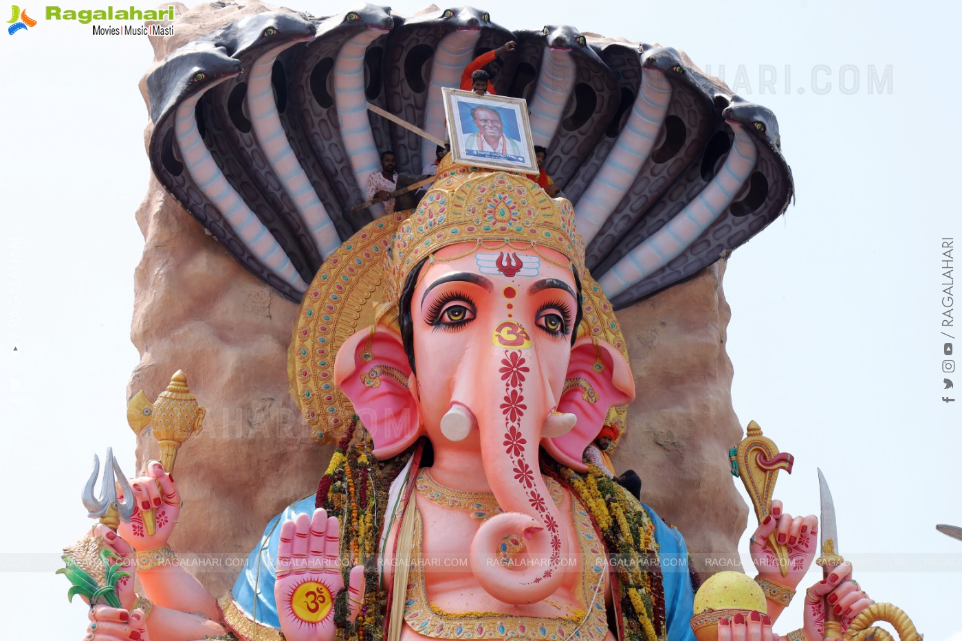 Khairatabad Ganesh Nimajjanam 2023 at Tank Bund in Hyderabad