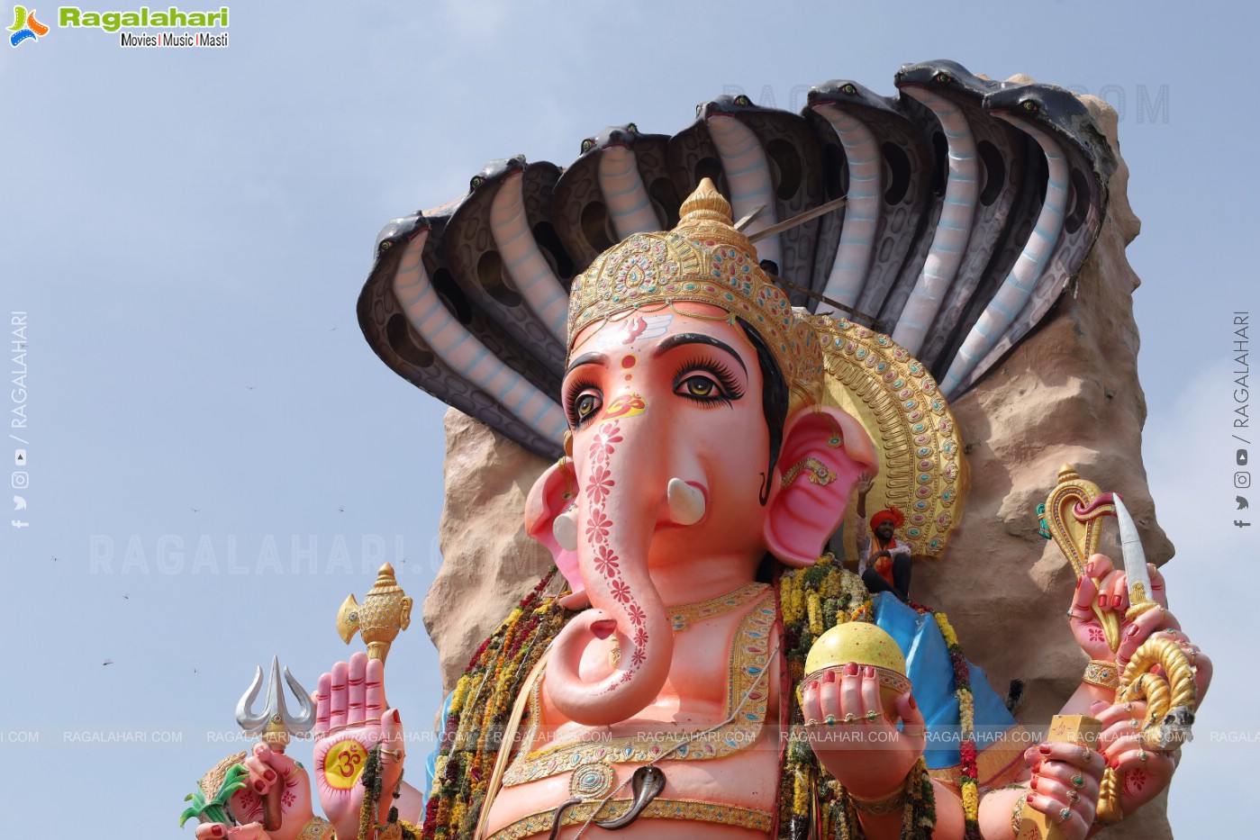 Khairatabad Ganesh Nimajjanam 2023 at Tank Bund in Hyderabad