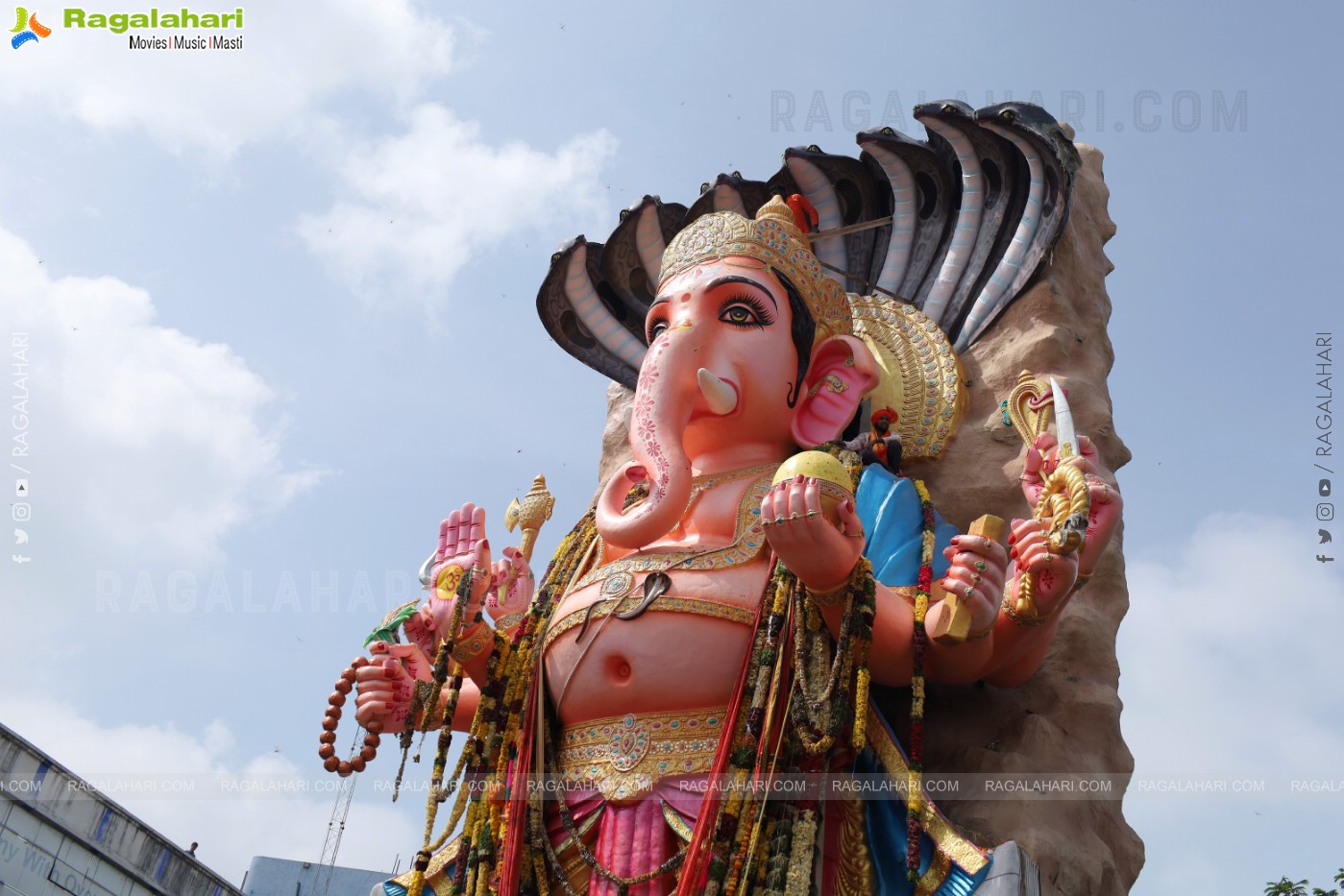 Khairatabad Ganesh Nimajjanam 2023 at Tank Bund in Hyderabad