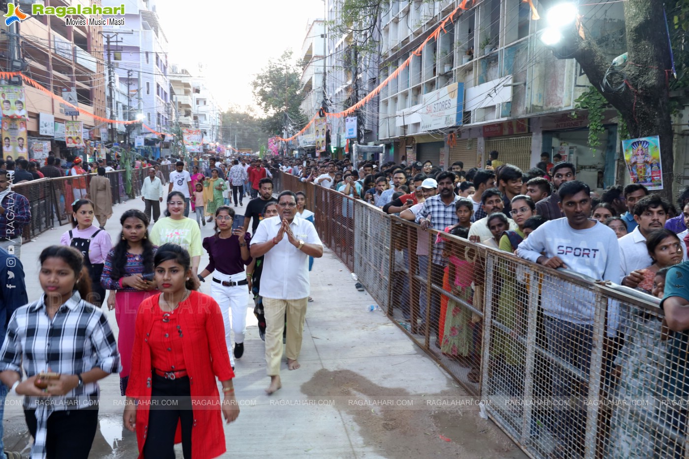 Khairatabad Ganesh 2023 as Dasha Maha Vidya Maha Ganapathi- 63 feet Tall Idol